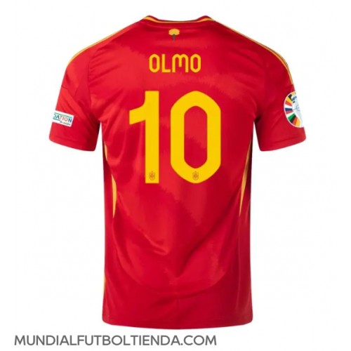 Camiseta España Dani Olmo #10 Primera Equipación Replica Eurocopa 2024 mangas cortas